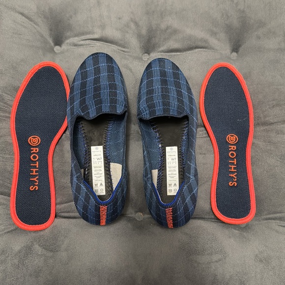 Rothy’s Blue Gingham Loafers - Picture 6 of 6